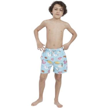 Imagem de Shorts Bermudas Água Praia Menino INFANTIL JUVENIL VERÃO 209 - IRON, S