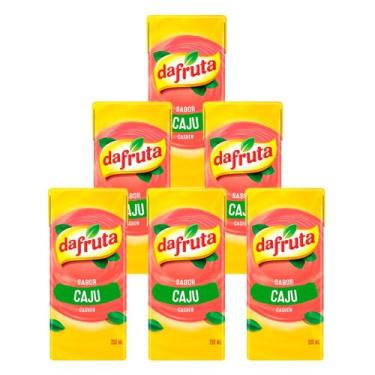 Imagem de Suco Dafruta Sabor de Caju 200ml 6 Unidades