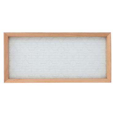 Imagem de Bandeja de Banheira, Bandeja de Banho de Vidro de Madeira Retangular Com Relevo Floral para Banheira Bandeja de Banheira Versátil para Vinho, café, chá, Talheres, Papelaria,