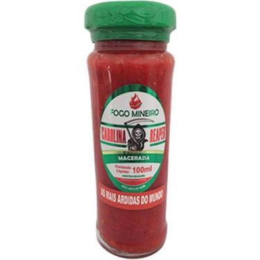 Imagem de Molho de Pimenta Carolina Reaper 100 ml Macerada - Fogo Mineiro