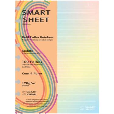 Imagem de Refil Caderno Discos Inteligente 120g Rainbow 100 Folhas M - Best