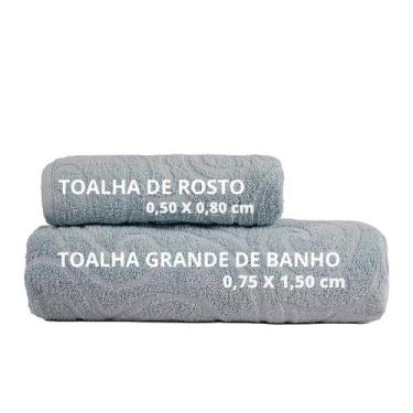 Imagem de Toalha de Banho e Rosto Grossa 100% Algodão Suave e Macia - Bella Enxo