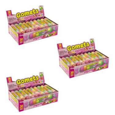 Imagem de Kit c/ 3 Caixas 90un Goma Tubo Iogurte Jujuba 32g - Dori