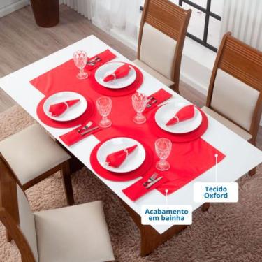 Imagem de Caminho trilho de Mesa Vermelho (Mesa posta) - Maisquedecor