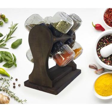 Imagem de Porta tempero giratorio 8 potes - house decor