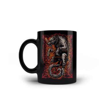 Imagem de Caneca de Porcelana Fenrir Mitologia Nórdica Deuses Viking - VilelaGG