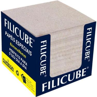 Imagem de Bloco para Recado Filicube 8X8CM 90G Reciclado - Caixinha com 650 Folh
