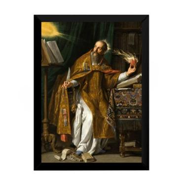 Imagem de Quadro Arte Pintura Agostinho De Hipona 42x29cm - Fanarte