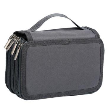 Imagem de Estojo Box Grande BakPak Unissex 4 Zípers Quadrado Divisória - Bak Pak