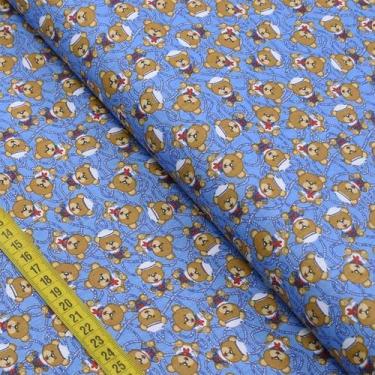 Imagem de Tecido Estampado para Patchwork - Ursinhos Marinheiros : Marinheiros (