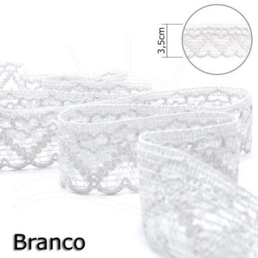 Imagem de Renda Cuore Branca 3,5cm - 10m - FB do Brasil