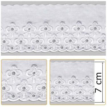 Imagem de Bordado Inglês BP029 001 Branco - 7 cm - Arte Punto