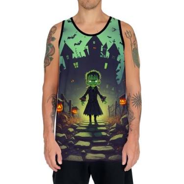 Imagem de Camiseta Regata Tshirt Halloween Frankenstein Zombi Susto 5 - Enjoy Sh