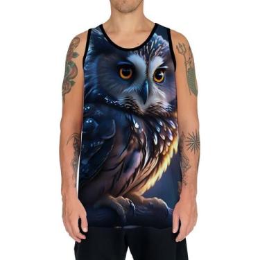 Imagem de Camiseta Regata Animais Corujas Misticas Aves Noturnas HD 9 - Enjoy Sh
