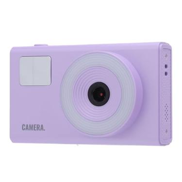 Imagem de Câmera Digital, Câmera de Viagem Portátil Antivibração 4K 48MP Tela de 2,4 Polegadas para Fotografia de Retrato (Violeta)