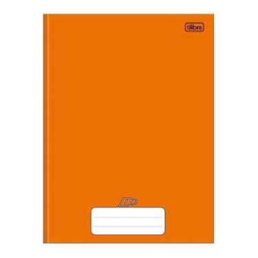Imagem de Caderno Brochura Capa Dura D+ 48 Folhas Escolar - tilibra, Laranja