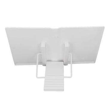 Imagem de Suporte Ergonômico de Leitura de Mesa, Suporte Ajustável para Livros Com Suporte Multifuncional para Livros, para Tablet e Celular Notebook (WHITE)