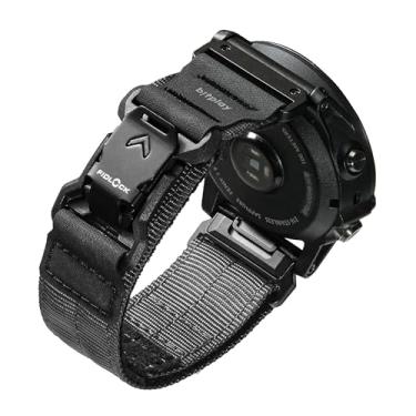Imagem de Biyplay-GARMIN Pulseira Quickfit Fivela magnética Fidlock de 26 mm para Forerunner Descent Quatix fenix epix Pro D2 Series-Preta