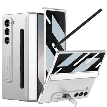 Imagem de YQODSZ Capa para Samsung Galaxy Z Fold 6 com protetor de tela de privacidade, capa de telefone anti-espião Fold6 com suporte para caneta S e suporte Stylus com dobradiça, proteção de privacidade, capa