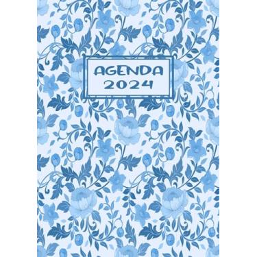 Imagem de Agenda Journalier 2024: Restez Organisé du 1er janvier 2024 au 31 décembre 2024 | Pages de Contacts, Emplois du Temps, Journal de Mots de Passe, Jours Fériés, Anniversaires et Bien Plus Encore !