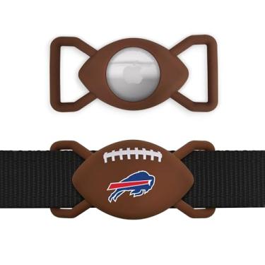 Imagem de Suporte NFL Buffalo Bills Football Apple AIR TAG para cães, capa para Apple Airtag Tracker, suporte de coleira para dispositivo de rastreamento de cães GPS