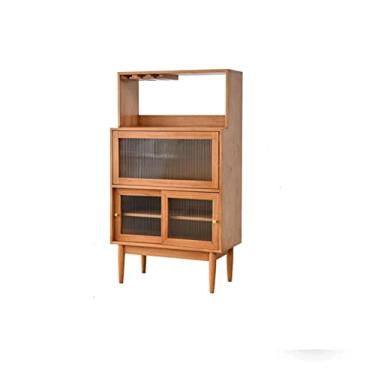 Imagem de LICONG-2019 Armário de vinho aparador pequeno doméstico retrô armário de vinho armário de restaurante rack de armazenamento um armário para armazenar bebidas alcoólicas