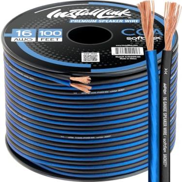 Imagem de 16 AWG Gauge Speaker Wire Cable Stereo, Car or Home Theater, CCA (100 Feet) by Install Link_AB