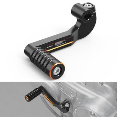 Imagem de NICECNC Alavanca de mudança de marchas laranja alavanca de câmbio de pé de alumínio compatível com Harley Seventy Two XL1200V 2012-2017, Forty Eight Dark Custom XL1200X 2013-2014, substituição para