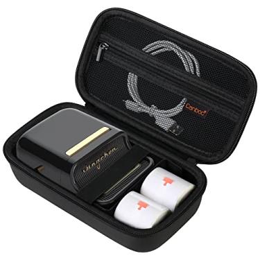 Imagem de Canboc Estojo de transporte para máquina de etiquetas sem tinta NIIMBOT B21 B1, mini bolsa de armazenamento portátil para impressora de etiquetas térmica Bluetooth, compatível com papel de etiqueta,