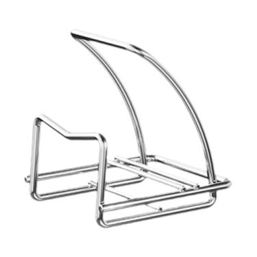 Imagem de SiaBiced Tampa do pote rack suporte de economia de espaço placa de corte rack de armazenamento pote tampa titular organizador rack para gabinete placa bakeware, Rack de Mesa