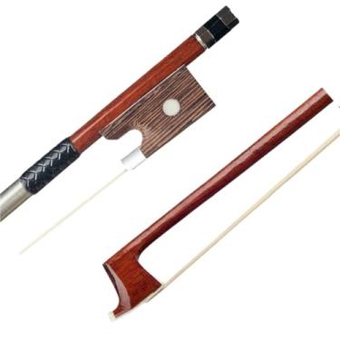 Imagem de Arco de violino para iniciantes arco de estudante pau jacarandá brasileiro peças de violino acessórios 4/4 3/4 1/2 1/4 1/8 Arco violino prático(1-4)