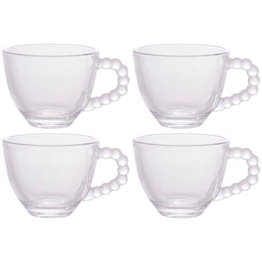 Imagem de Conjunto com 4 Xícaras para Café Wolff Pearl em Cristal - 80 ml