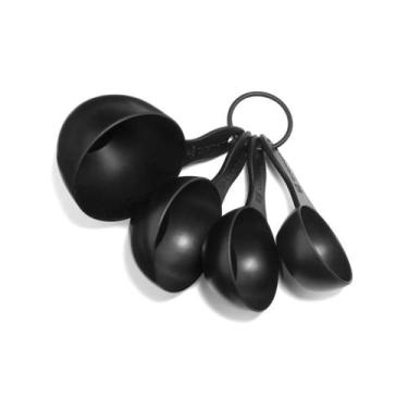 Imagem de Conjunto cuisinart 4 colheres medidoras de plástico preto ctg-00-rmc