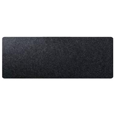 Imagem de Tapete de mesa CHuangQi 80 cm x 30 cm, computador, laptop, teclado e mouse pad, capa de feltro, protetor de mesa de escritório, Preto