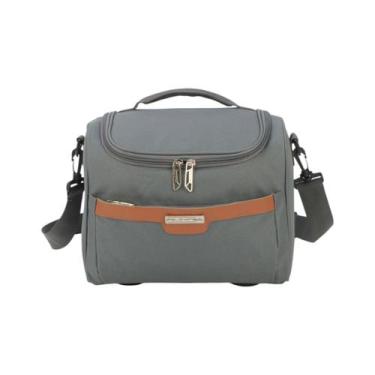 Imagem de Frasqueira De Viagem Tecido Média Polo King, Cinza