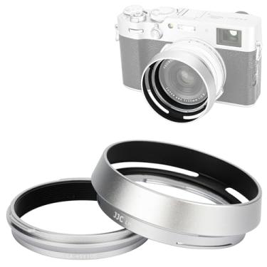 Imagem de JJC Protetor de para-sol de metal com anel adaptador de filtro de 49 mm para Fujifilm Fuji X100VI X100V X100F X100T X100S X100 X70 substitui o para-sol Fujifilm LH-X100 e anel adaptador de filtro