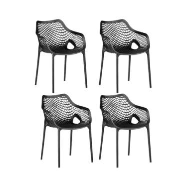 Imagem de Kit Com 4 Cadeiras Suits Moderna Resistente Sacada Jantar