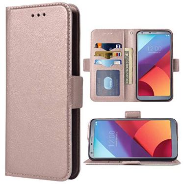 Imagem de Capa de telefone para LG G6 Folio Flip Wallet Case, PU Leather Credit Card Slots Heavy Duty Proteção de corpo inteiro Kickstand Capa protetora para celular para LGG6 ThinQ LG6 Thin Q G 6 Plus G6+ 6G