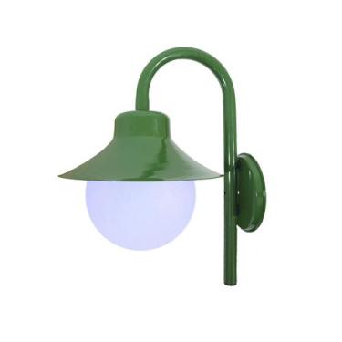 Imagem de Arandela Colonial São Paulo Antigo 228 Globo de Polietileno Verde - Id