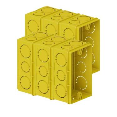 Imagem de 10 Caixinhas Reforçadas De Luz Para Tomada/interruptor 4x2 - FORTLEV