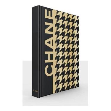 Imagem de Caixa Livro Decorativa Chane Dourada Porta Objetos 36x27x5 - Atual Con