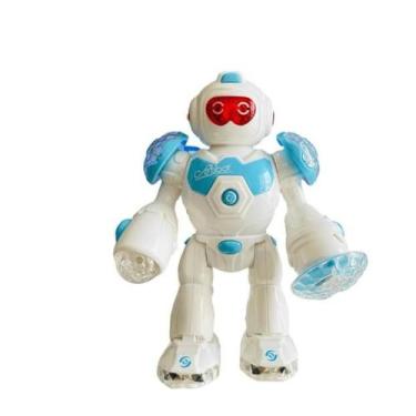 Imagem de Brinquedo Robô Estelar Interativo Com Luzes E Sons(AZUL) - Fun Game