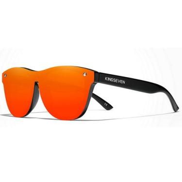 Imagem de Óculos de Sol Unissex Design Retro Kingseven Óculos Polarizados Espelh