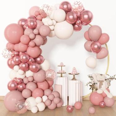 Imagem de Kit Arco de Balões Amandir Dusty Pink - 153 Peças com Ferramentas