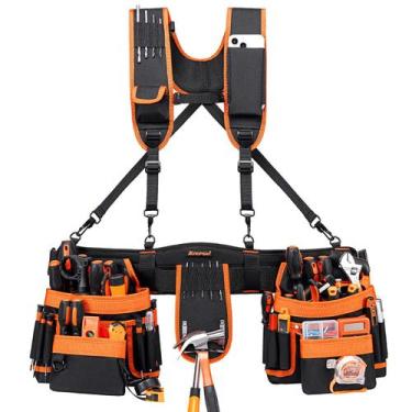 Imagem de Suspensórios de Cinto de Ferramentas AUROPEAK para Homens - 33 Bolsos