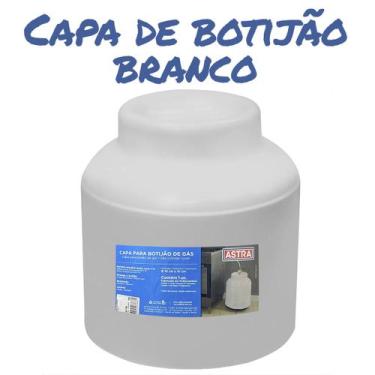 Imagem de Capa Protetora Para Botijao De Gás Plástico Resistente Astra, Branco
