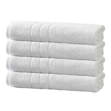 Imagem de Kit 04 Toalhas de Rosto Hotel Profissional Teka Roma 440g