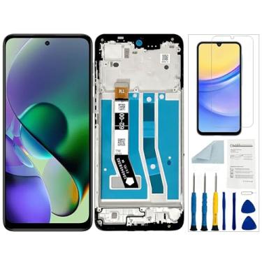 Imagem de Qinqiyue Tela de substituição para Motorola G54 para Moto G54/G14 LCD preta com moldura para G54/G14 XT2343-1 XT2343-2 Display Touch Screen Assembly Repair Parts