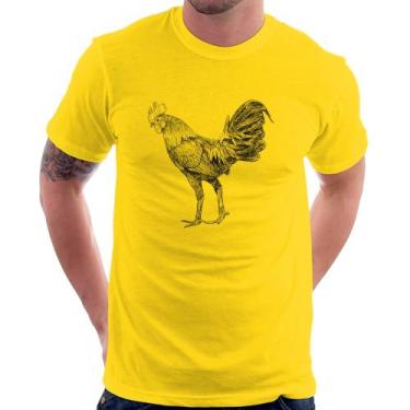 Imagem de Camiseta Galo Desenho - Foca na Moda, Amarelo, P