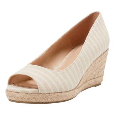 Imagem de Bandolino Sandália feminina Nuri Wedge, Listrado natural claro multi 112, 34